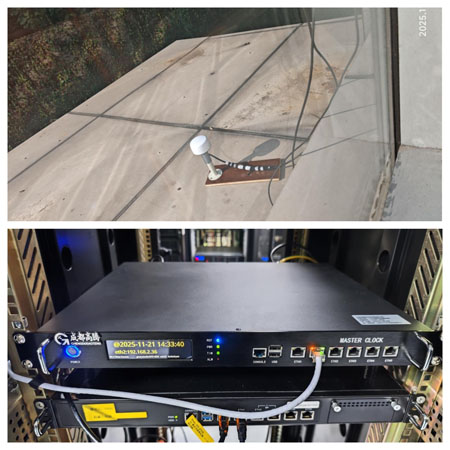 時間同步服務(wù)器上架運行圖